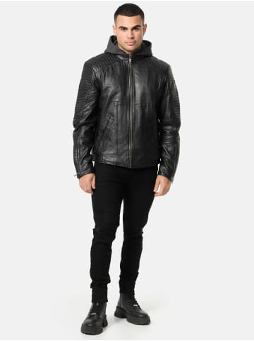 Tazzio Lederjacke "A800" - in Schwarz