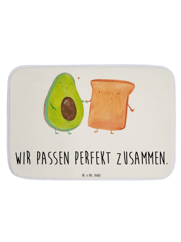 Mr. & Mrs. Panda Badvorleger Avocado Toast mit Spruch in Weiß