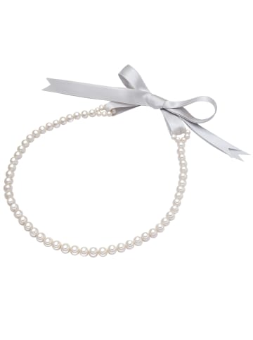 Valero Pearls Perlen-Kette aus Satin mit Süßwasser-Zuchtperle in weiß