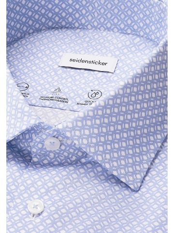 Seidensticker Performance-Hemd Slim in Mittelblau