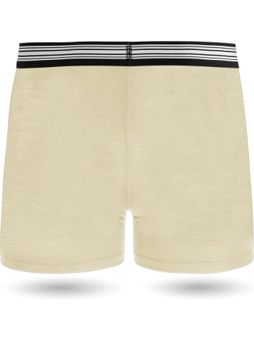 Normani Outdoor Sports Herren Merino Boxershorts Adelaide in Wollweiß