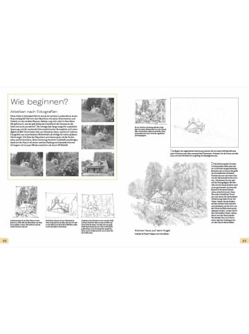 Christophorus Landschaften Step by Step zeichnen lernen