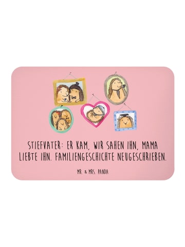 Mr. & Mrs. Panda Magnet Stiefvater Liebe mit Spruch in Rot Pastell