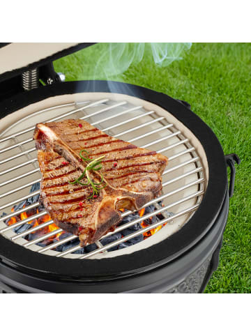 relaxdays Kamado Grill in Schwarz - Ø 32 cm