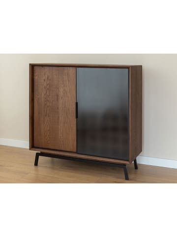 Feldmann-Wohnen Weinregal Modern Loft Eiche Tabak 101 / 45 / 101cm