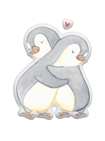 Mr. & Mrs. Panda Kissen Kuscheltier Pinguine Kuscheln ohne Spruch in Weiß