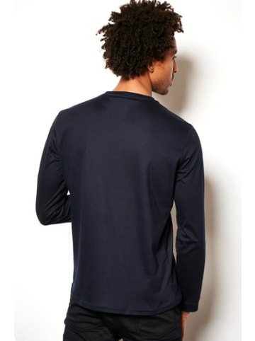 Wappen Rundhals T-Shirt für Herren in blau