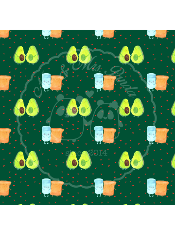 Mr. & Mrs. Panda Dekotablett Avocado Pärchen ohne Spruch in Grün