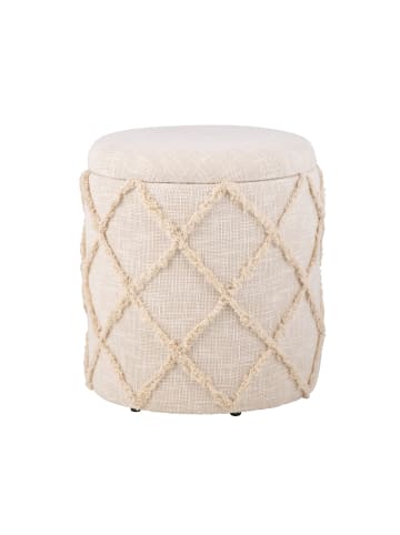 FineBuy Hocker "FB111047" in Beige /