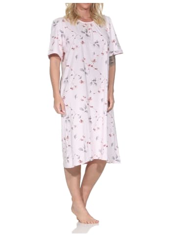NORMANN kurzarm Nachthemd fraulich 125 211 311 in rosa