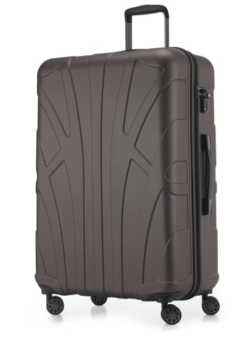 suitline Großer Reisekoffer erweiterbar XL Koffer 4 Rollen TSA 110 L in Titan
