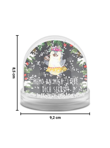 Mr. & Mrs. Panda Schneekugel Pinguin Kokosnuss mit Spruch in Kreidetafel