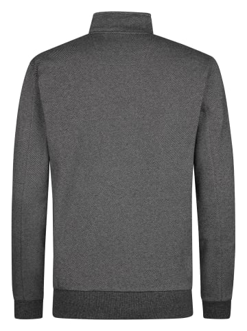 Petrol Industries Utility-Pullover mit kurzem Reißverschluss steelhall in Schwarz