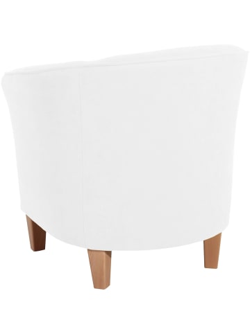 58 aufm Kessel SESSEL Karine Bezug Veloursstoff Buche natur / creme