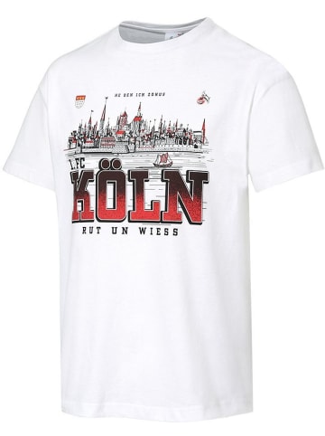Fußballverein 1. FC Köln T-Shirt "T-Shirt Kölnstr." in Weiß