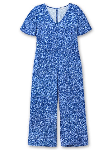 sheego by Joe Browns Jumpsuit in blau gemustert