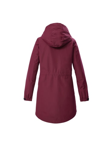 Killtec Parka / Funktionsparka Wasserdicht mit Kapuze in rot