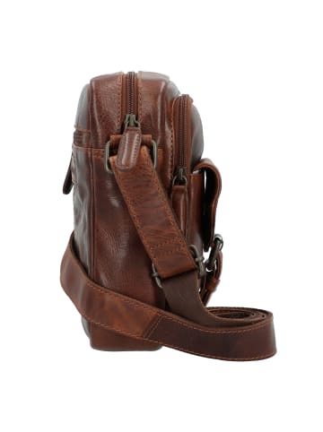 Greenburry Rugged Umhängetasche Leder 21 cm in brown