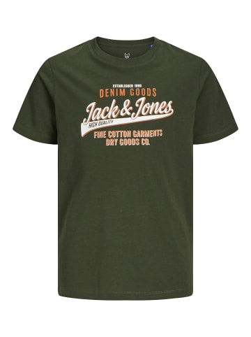 JACK & JONES Junior T-Shirt JJELOGO TEE JNR in kombu green