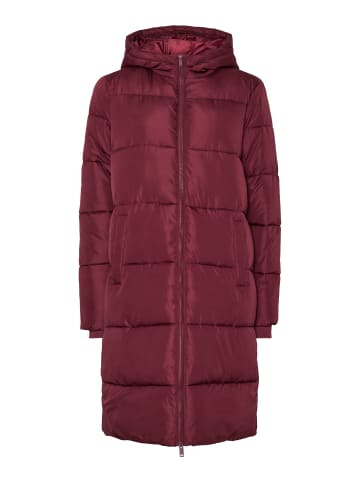 Pieces Wattierte Jacke in Tawny Port