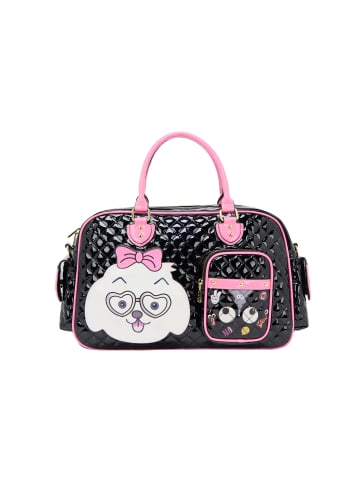 myMo Handbag Handbag in Black Pink