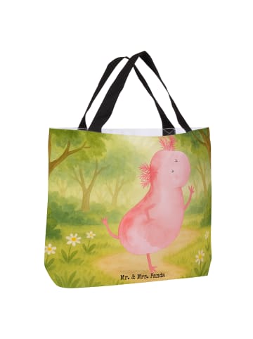 Mr. & Mrs. Panda Damen Schultertasche Axolotl Tanzen Design ohne... in Weiß