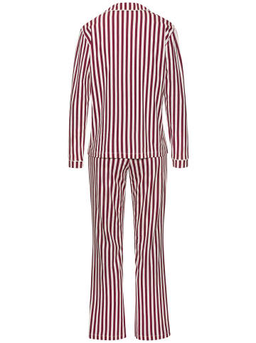 LASCANA Pyjama in rot-weiß-gestreift
