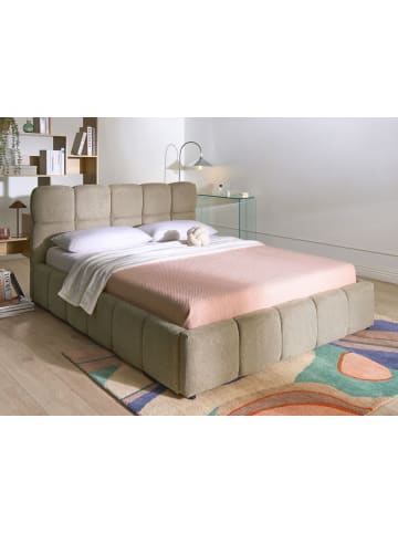 Beliani Doppelbett NOYON in Beige - (W) 180 x (H) 99 x (L) 217 cm