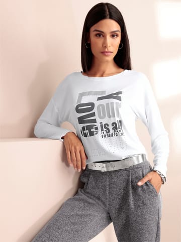 Heine Langarm-Shirt in weiß