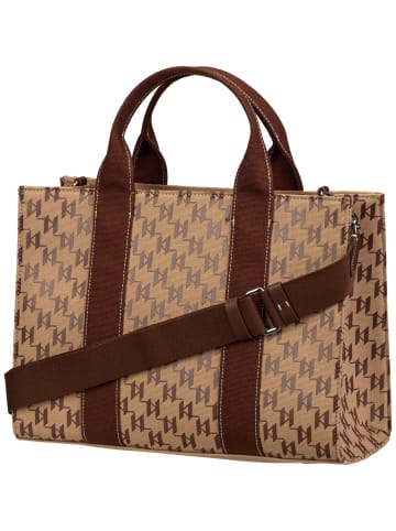 Karl Lagerfeld Handtasche K/RSG Square Mono MD Tote in Monogram Nougat Brown