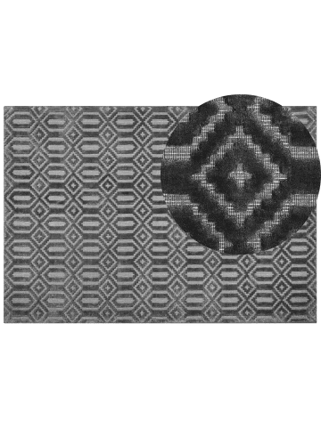 Beliani Kurzflor ADATEPE in Grau - (W) 160 x (H) 1 x (L) 230 cm