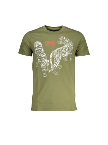 cavalli CLASS Grünes Baumwoll-T-Shirt