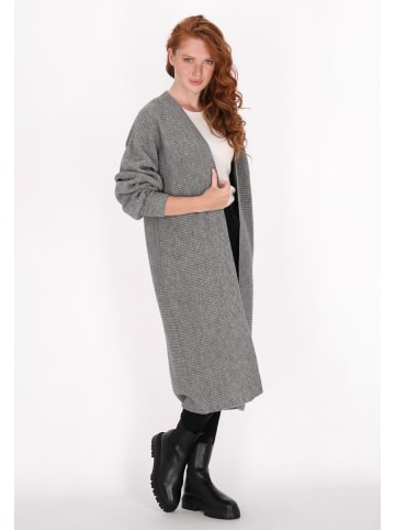 DreiMaster Damen Cardigan in Grau Melange