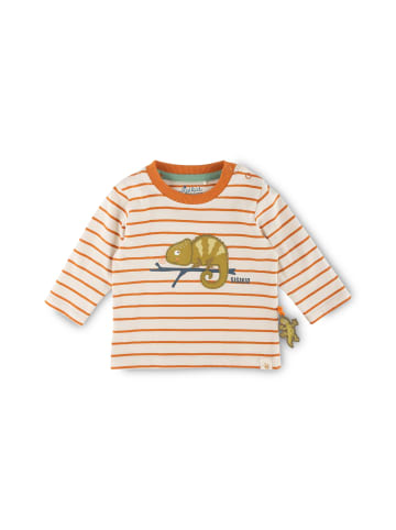 Sigikid Langarmshirt welcome to the jungle in Weiß/Terracotta