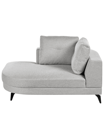 Beliani Chaiselongue MARUM in Grau/Schwarz - (W) 111 x (H) 88 x (L) 151 cm
