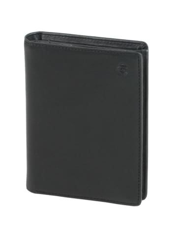 Esquire Logo Geldbörse IV Leder 9,5 cm schwarz