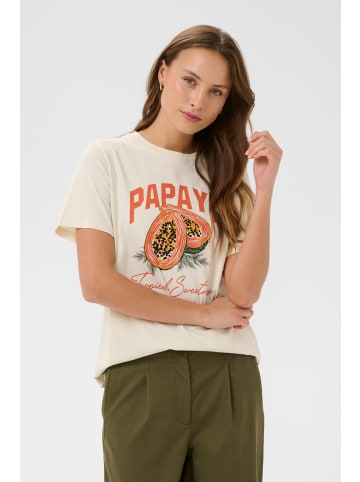 SAINT TROPEZ T-shirt HardaSZ Gerade Passform in Turtledove