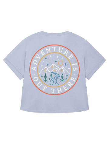 wat? Apparel T-Shirt Adventure is out there in Serene Blue