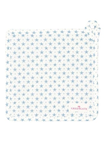 Greengate Topflappen LUMI STAR DUSTY BLUE Blau Sterne 2er Set