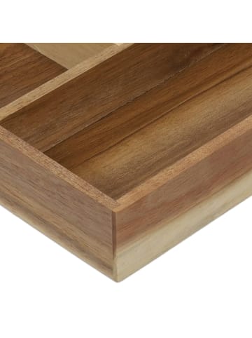 Excellent Houseware Besteckschubladeneinsatz LUNU in Braun, (B) 20 x (H) 4,5 x (L) 30 cm