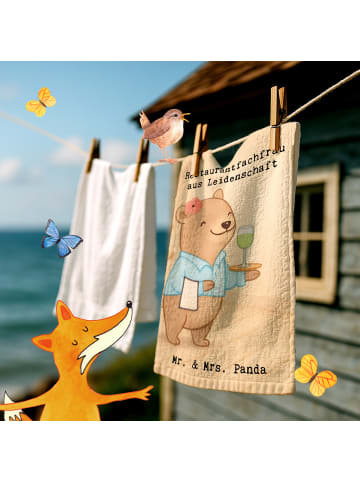 Mr. & Mrs. Panda Handtuch Restaurantfachfrau Leidenschaft Design... in Weiß