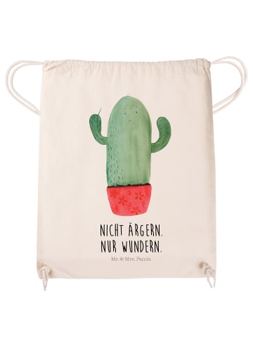 Mr. & Mrs. Panda Jutebeutel Kaktus Wut mit Spruch in Creme