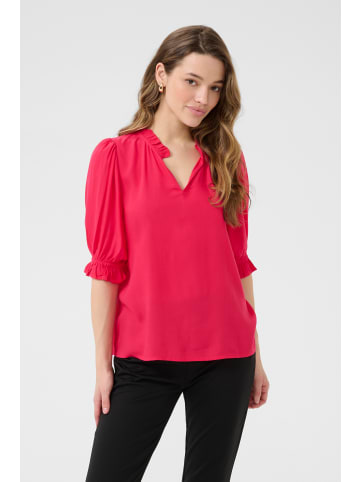 Kaffe Kurzarm-Bluse KAelly Regular fit in Virtual Pink