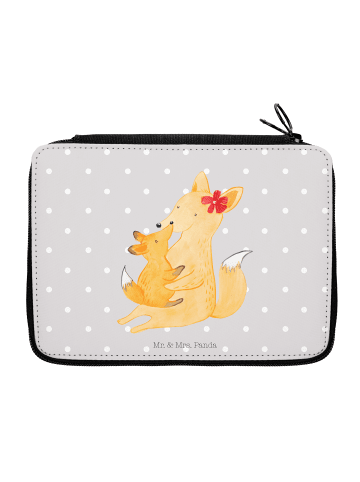 Mr. & Mrs. Panda Stifte Etui Fuchs Mama ohne Spruch in Grau Pastell