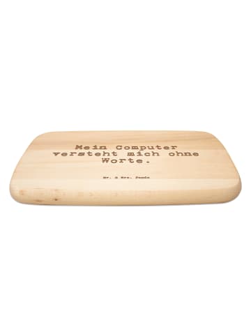 Mr. & Mrs. Panda Holz Frühstücksbrettchen Spruch Verständnisvoll... in Transparent