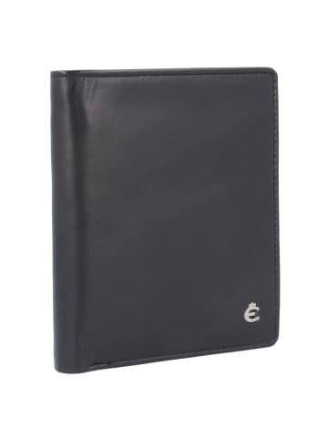 Esquire Harry Geldbörse Leder 9 cm in schwarz