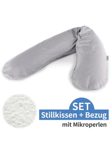 Theraline Stillkissen Das Original mit Mikroperlen-Füllung inkl. in grau