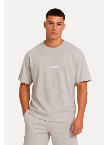SMILODOX Oversized T-Shirt Varendo in Hellgrau