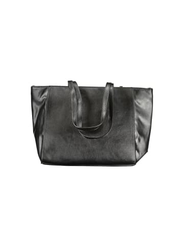 Laura Biagiotti Schwarz PVC Damen Handtasche
