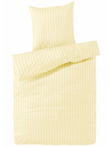 Carpe Sonno Damast Bettwäsche in Creme